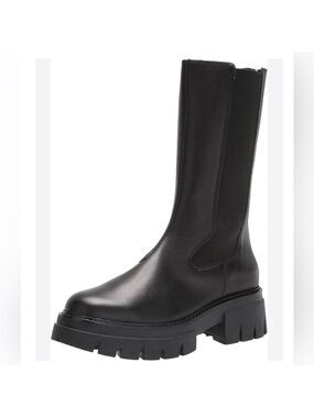 Ash Lennox Leather Mid Calf Chunky Platform Lug Sole Boots -  NWT